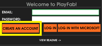 PlayFab-login